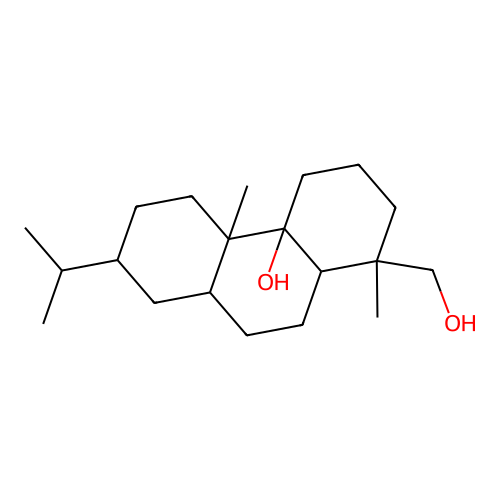1-(Hydroxymethyl)-1,4b-dimethyl-7-(propan-2-yl)dodecahydrophenanthren-4a(2h)-ol structure