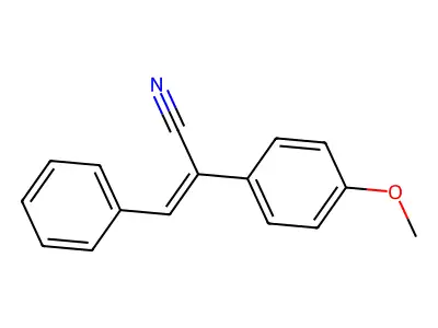 2-(4-Methoxyphenyl)-3-phenylprop-2-enenitrile structure