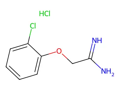 2-Chlorophenoxyacetamidine hydrochloride structure