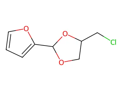 4-(Chloromethyl)-2-(furan-2-yl)-1,3-dioxolane structure