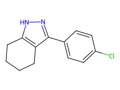 3-(4-chlorophenyl)-4,5,6,7-tetrahydro-1H-indazole structure