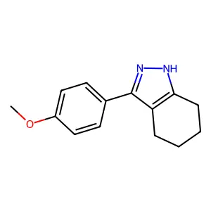 4,5,6,7-tetrahydro-3-(4-methoxyphenyl)-1H-indazole structure