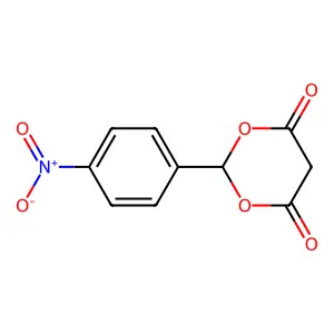 2-(4-Nitrophenyl)-1,3-dioxane-4,6-dione structure