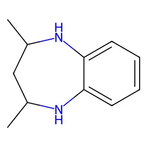 1H-1,5-Benzodiazepine, 2,3,4,5-tetrahydro-2,4-dimethyl-, cis- structure