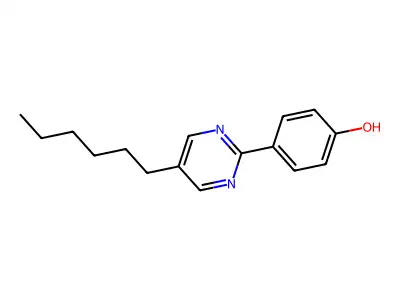 4-(5-Hexyl-2-pyrimidinyl)phenol structure