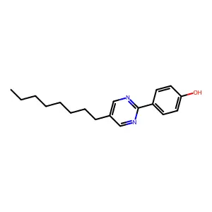 2-(4-Hydroxyphenyl)-5-octylpyrimidine structure