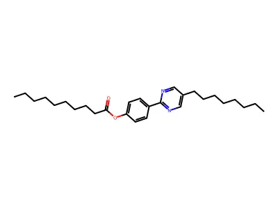 4-(5-Octylpyrimidin-2-yl)phenyl decanoate structure