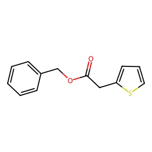 2-Thiopheneacetic acid, phenylmethyl ester structure