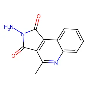 2-Amino-4-methylpyrrolo[3,4-c]quinoline-1,3-dione structure