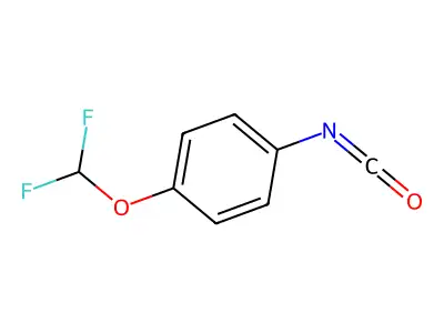 1-(Difluoromethoxy)-4-isocyanatobenzene structure