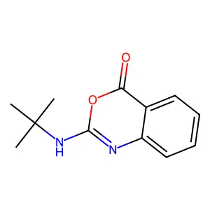 2-(tert-Butylamino)-4H-3,1-benzoxazin-4-one structure