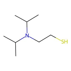 Diisopropylaminoethanethiol structure