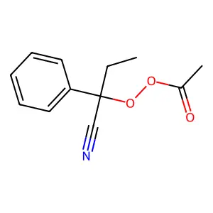 1-氰基-1-苯基丙基过氧乙酸酯 structure