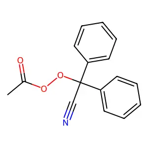 氰基二苯甲基过氧乙酸酯 structure