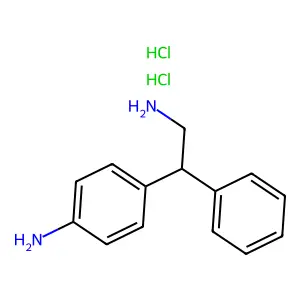 p-Amino-beta-phenylphenethylamine dihydrochloride structure