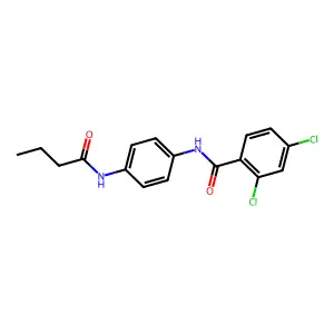 N-(4-Butanamidophenyl)-2,4-dichlorobenzamide structure