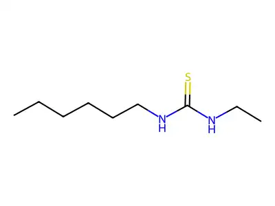 1-Ethyl-3-hexylthiourea structure