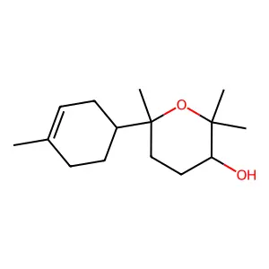 2,2,6-Trimethyl-6-(4-methylcyclohex-3-en-1-yl)oxan-3-ol structure