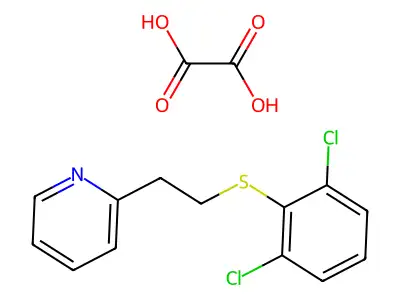 2-[2-(2,6-Dichlorophenyl)sulfanylethyl]pyridine structure