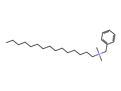 N,N-Dimethyl-N-pentadecylbenzenemethanaminium structure