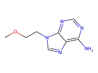 9-(2-methoxyethyl)-9H-purin-6-amine structure