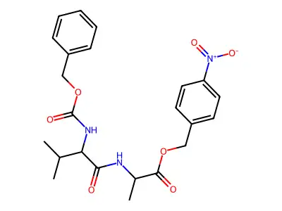 4-nitrobenzyl N-[(benzyloxy)carbonyl]valylalaninate structure