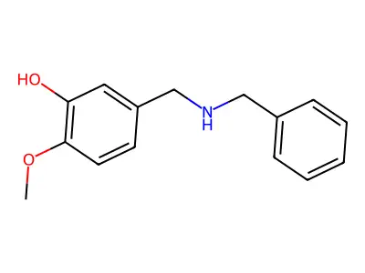 5-(Benzylaminomethyl)-2-methoxyphenol structure