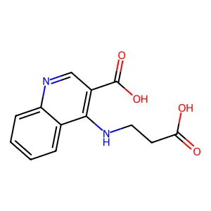 4-[(2-Carboxyethyl)amino]-3-quinolinecarboxylic acid structure