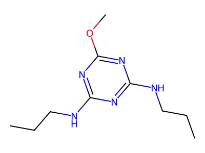 1,3,5-Triazine-2,4-diamine, 6-methoxy-N,N'-dipropyl- structure