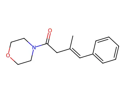 3-Methyl-1-morpholin-4-yl-4-phenylbut-3-en-1-one structure