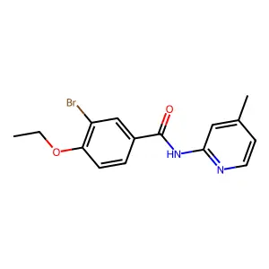 3-bromo-4-ethoxy-N-(4-methylpyridin-2-yl)benzamide structure