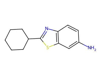 2-Cyclohexyl-benzothiazol-6-ylamine structure