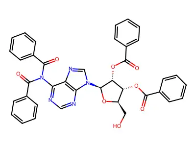 N6-Dibenzoyladenosine 2',3'-Dibenzoate structure