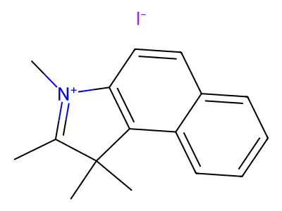 1,1,2,3-Tetramethyl-1H-benzo[e]indol-3-ium iodide structure