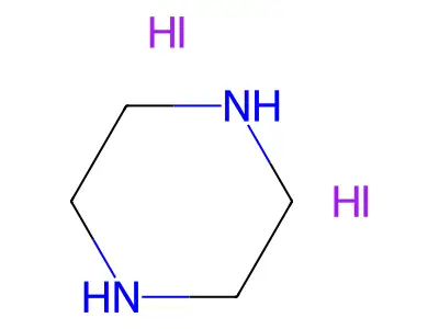 Piperazine, hydriodide (1:?) structure