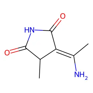 3-(1-Aminoethylidene)-4-methyl-2,5-pyrrolidinedione structure