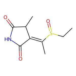 3-[1-(Ethylsulfinyl)ethylidene]-4-methyl-2,5-pyrrolidinedione structure