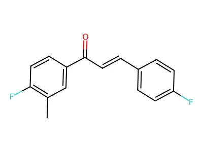 1-(4-Fluoro-3-methylphenyl)-3-(4-fluorophenyl)prop-2-en-1-one structure