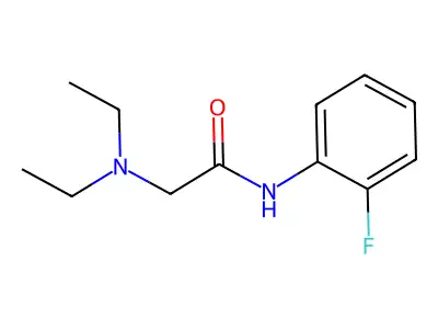 Acetamide, 2-(diethylamino)-N-(2-fluorophenyl)- structure
