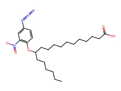 12-(4-Azido-2-nitrophenoxy)stearic acid structure