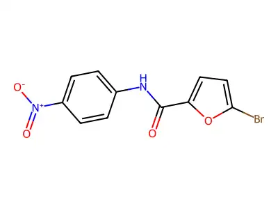 5-bromo-N-(4-nitrophenyl)furan-2-carboxamide structure