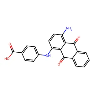 4-((4-Amino-9,10-dihydro-9,10-dioxo-1-anthryl)amino)benzoic acid structure