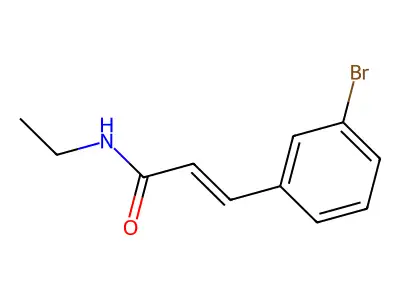 3-溴-N-乙基肉桂酰胺 structure