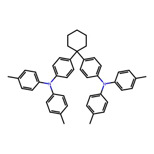 Benzenamine, 4,4'-cyclohexylidenebis(N,N-bis(4-methylphenyl)- structure