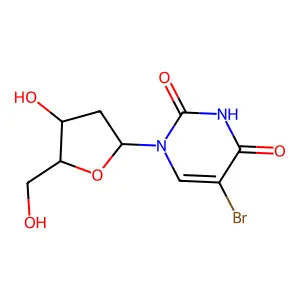 Uridine, 5-(bromo-80Br)-2'-deoxy- structure