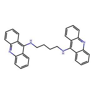 Acridine, 9,9'-tetramethylenediiminobis- structure
