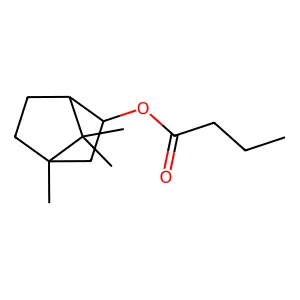 Exo-bornyl butyrate structure