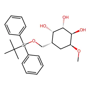 Methyl 6-O-[tert-butyl(diphenyl)silyl]-alpha-D-glucopyranoside structure