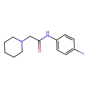 N-(4-Iodophenyl)-2-(piperidin-1-yl)acetamide structure