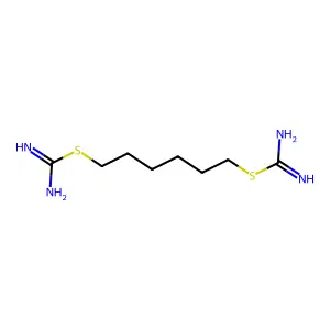 Hexane-1,6-diyl dicarbamimidothioate structure